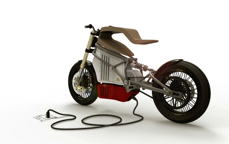 E-Raw – прототип электрического cafe-racer-а