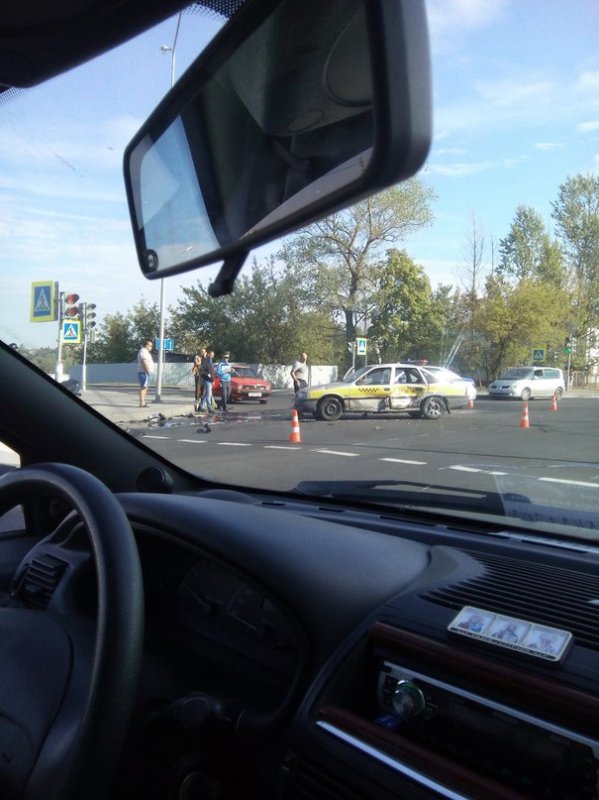В Могилеве байкер на Honda врезался в Opel