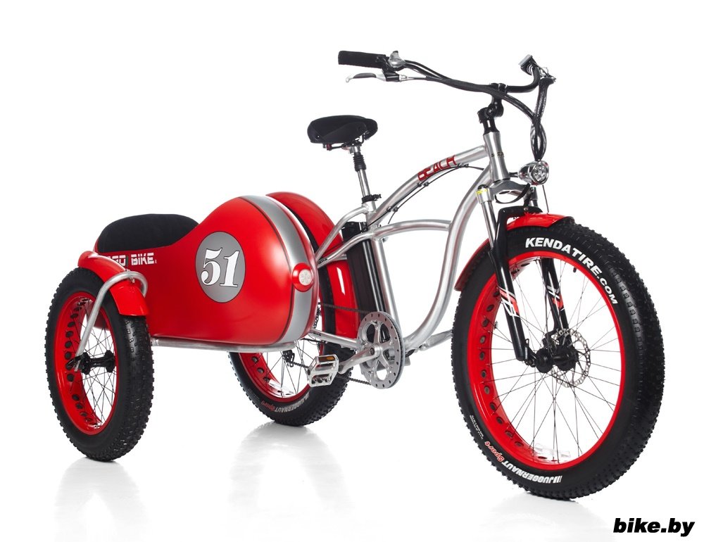 Bad Bike Beach Vintage Fat - электрический велоцикл с коляской Bad Bike Beach Vintage Fat - электрический велоцикл с коляской