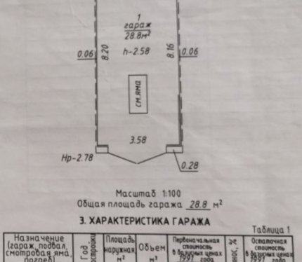 Продам Гараж, Новополоцк Комсомольская ул., 28,8 м²