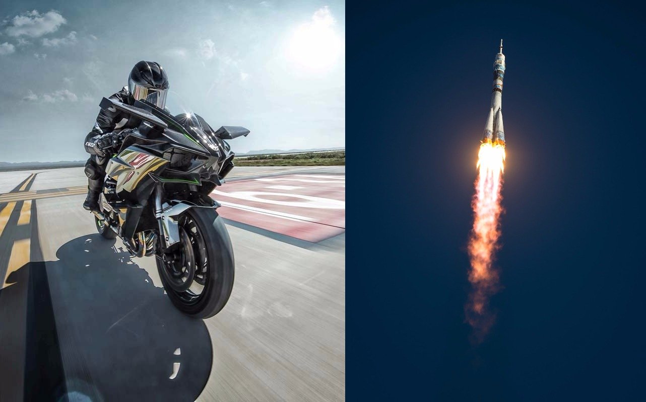 Kawasaki сравнили свой мотоцикл с ракетой «Союз» Kawasaki сравнили свой мотоцикл с ракетой «Союз»