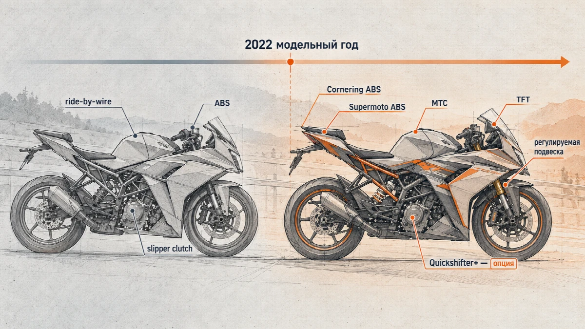 RC 390: что изменилось с 2022 года