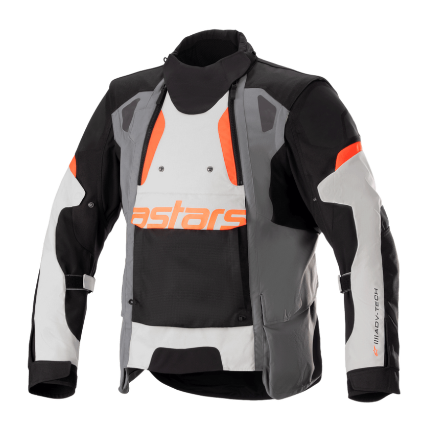 Куртка текстильная alpinestars halo drystar dark gray ice gray black