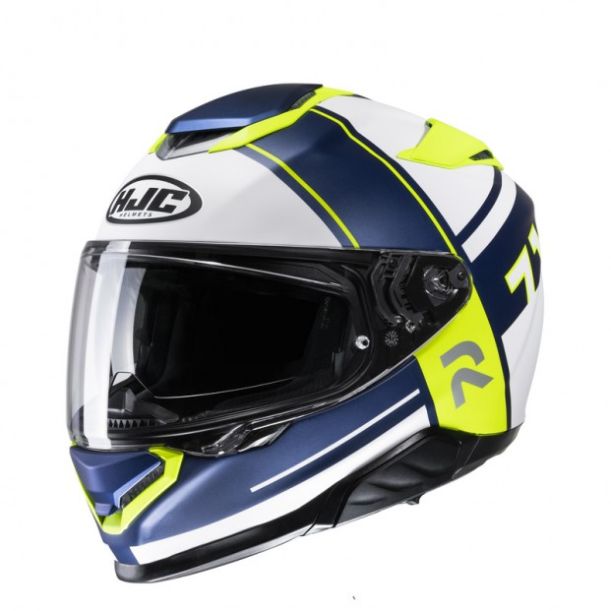 Мотоциклетный шлем hjc rpha71 zecha blue/yellow