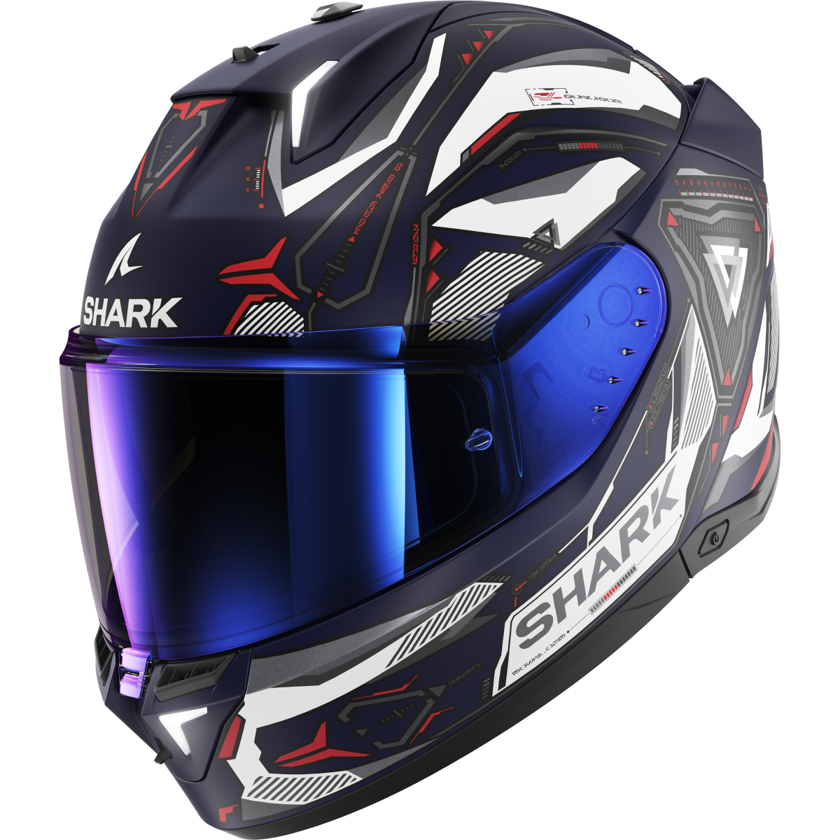 Шлем shark skwal i3 linik mat blue white