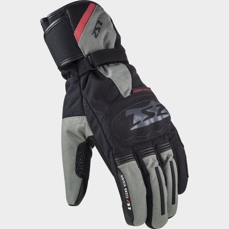 Перчатки ls2 snow man black grey