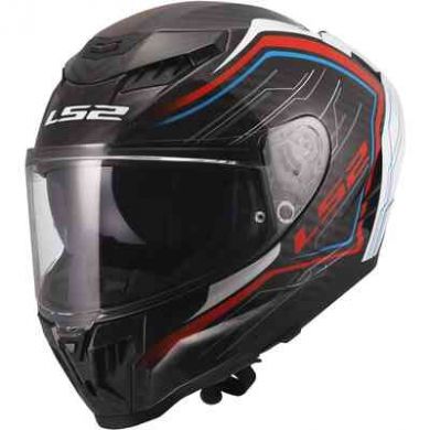Шлем ls2 ff807 dragon subic white blue red