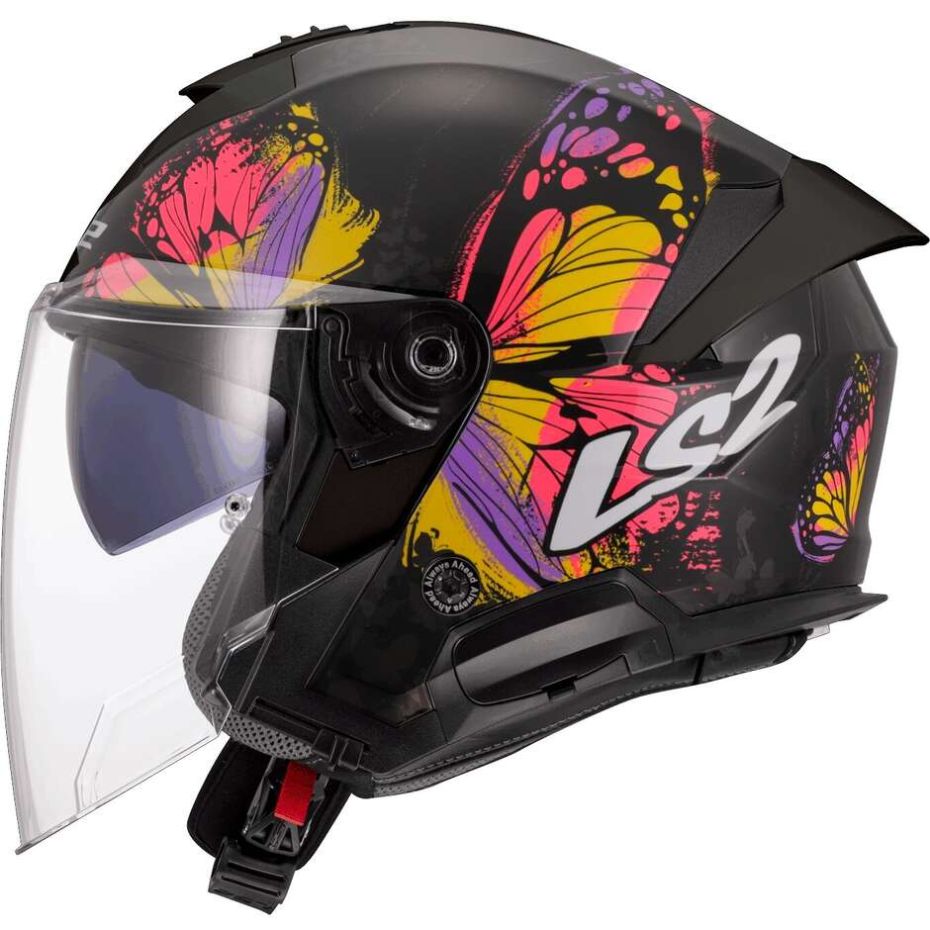 Шлем ls2 of618 verso ii wingz black yellow