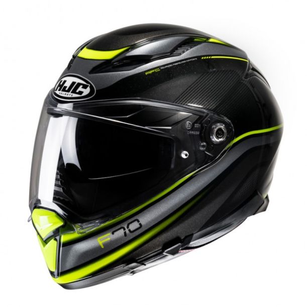 Мотоциклетный шлем hjc f70 diwen black/yellow
