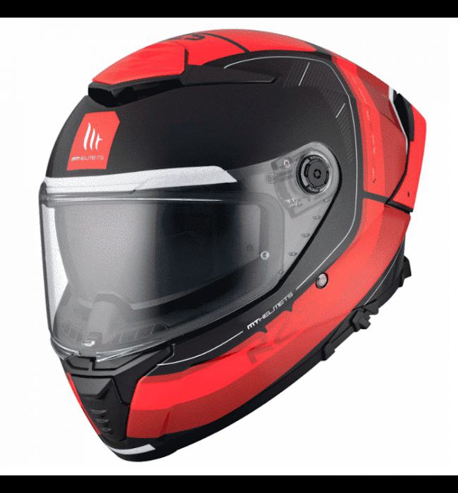 Интегральный шлем MT Helmets Thunder 4 SV R25 B35 чёрно-красный размер XL