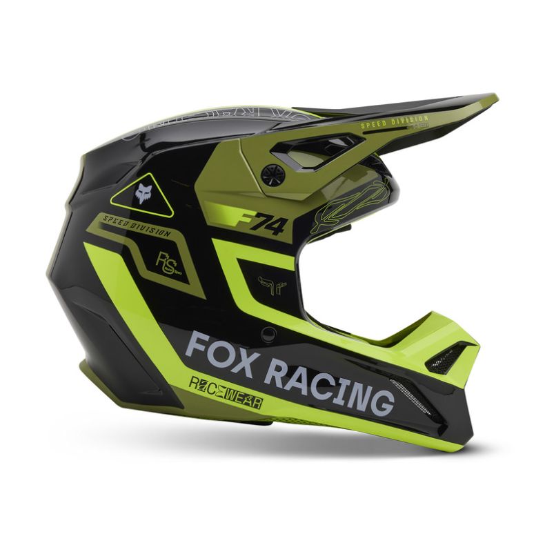 Шлем fox v1 race spec pale green