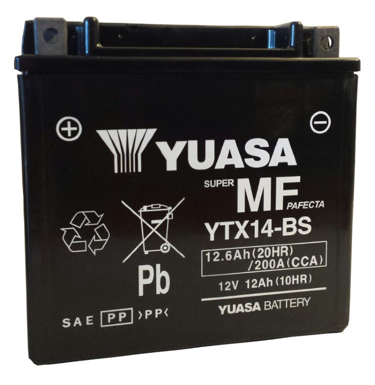 Мотоаккумулятор YUASA YTX14-BS (США)