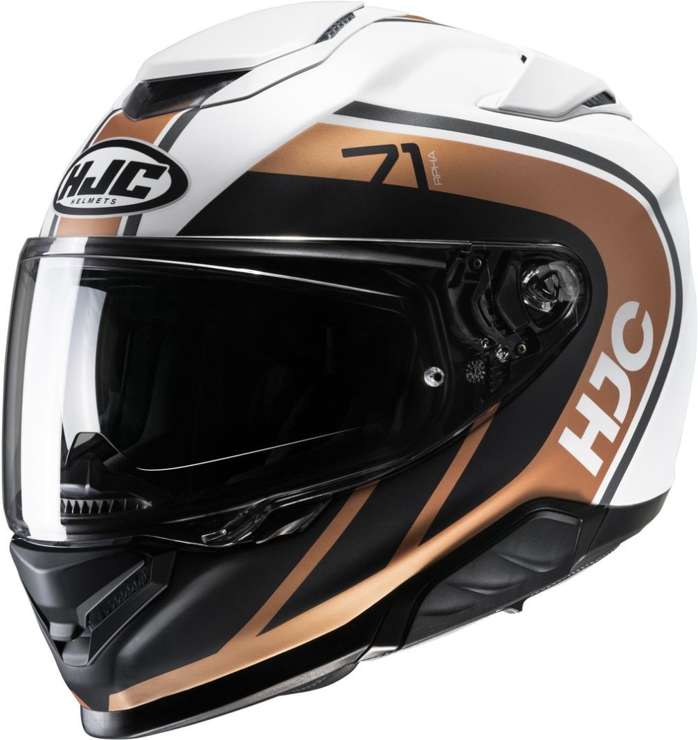 Мотоциклетный шлем hjc rpha71 mapos white/bronze