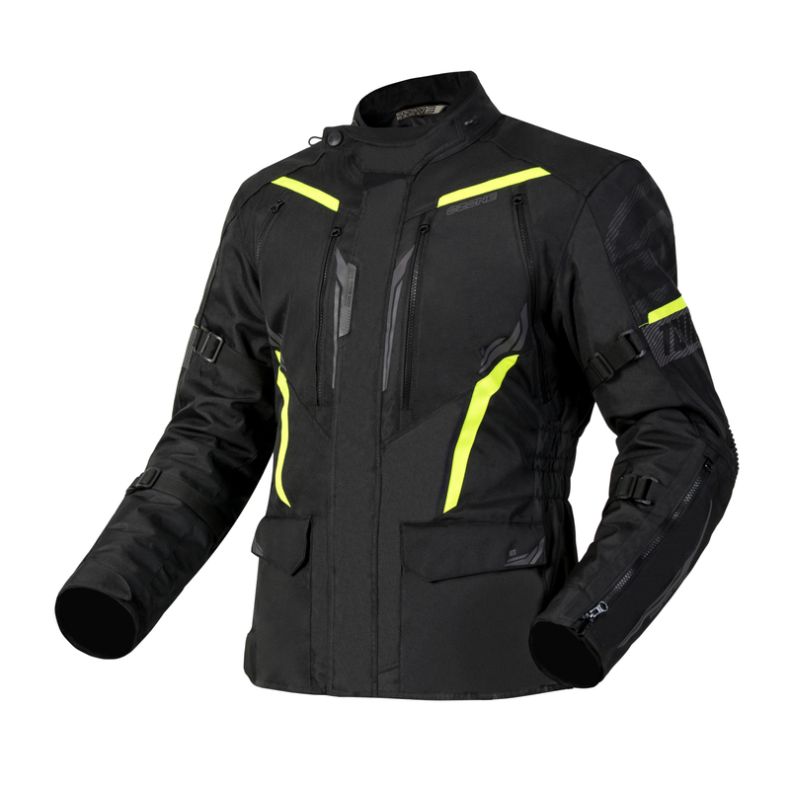 Куртка текстильная ozone tour iii black/fluo yellow