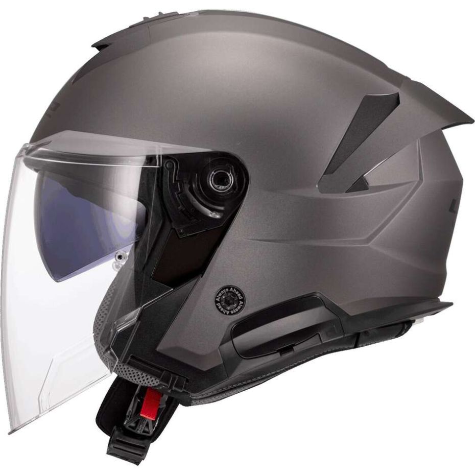 Шлем ls2 of618 verso ii solid matt titanium