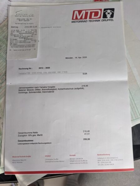 Yamaha FZ FZ6, 2008 г.