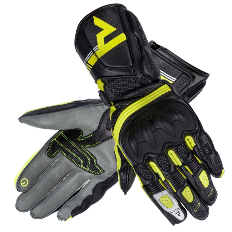 Перчатки женские rebelhorn st long lady black/grey/flo yellow