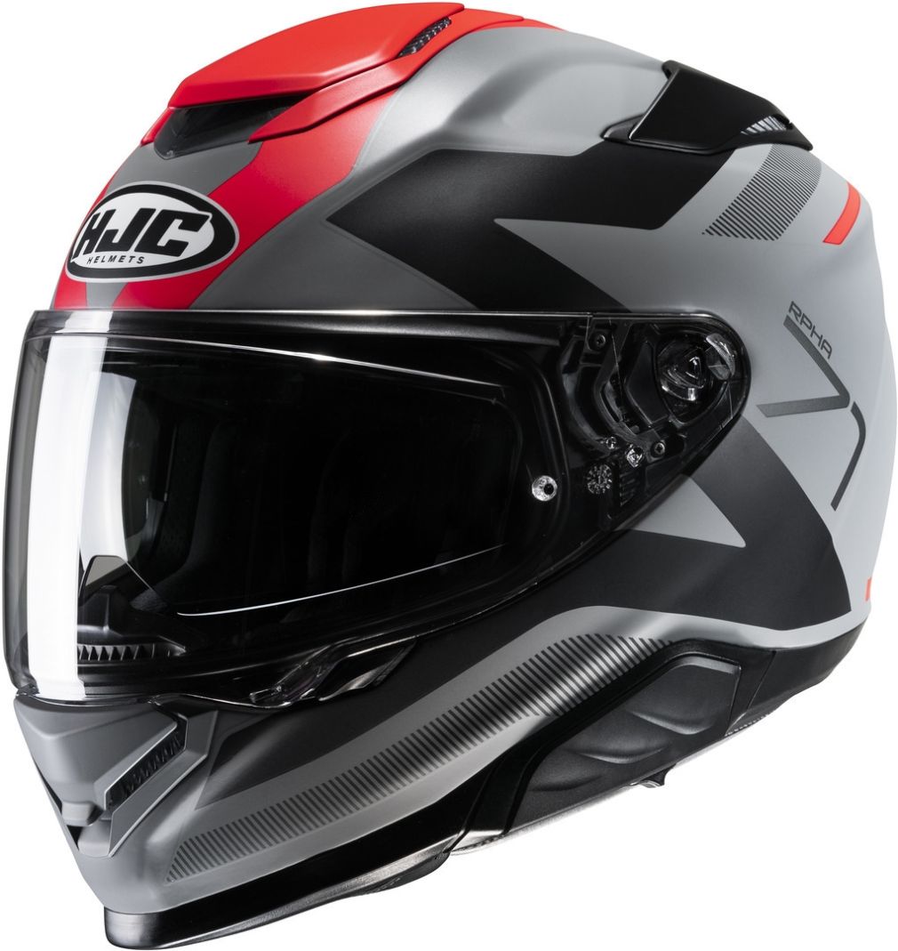 Мотоциклетный шлем hjc rpha71 pinna grey/red