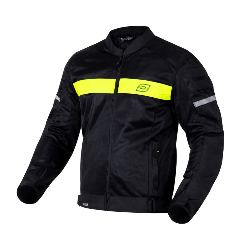 Куртка текстильная ozone dart black/fluo yellow