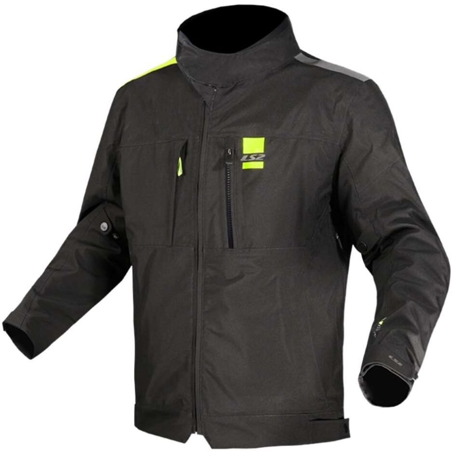 Куртка ls2 titanium man black h-v yellow