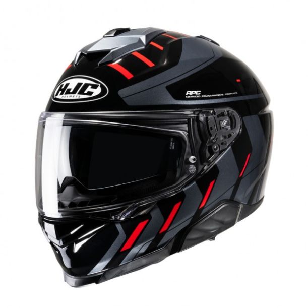 Мотоциклетный шлем hjc i71 simo black/red