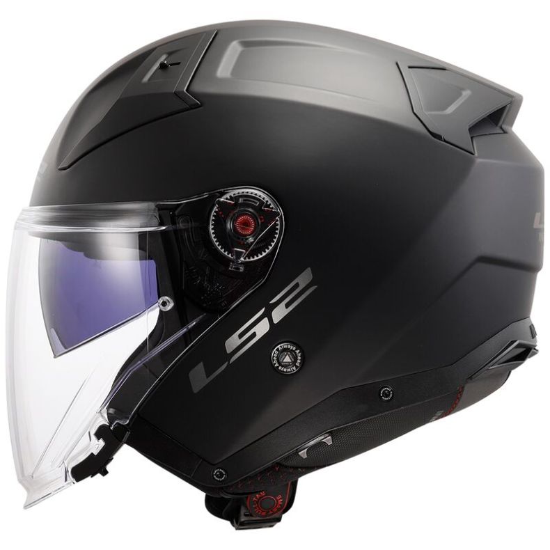 Мотоциклетный шлем ls2 of603 infinity ii solid matt black-06