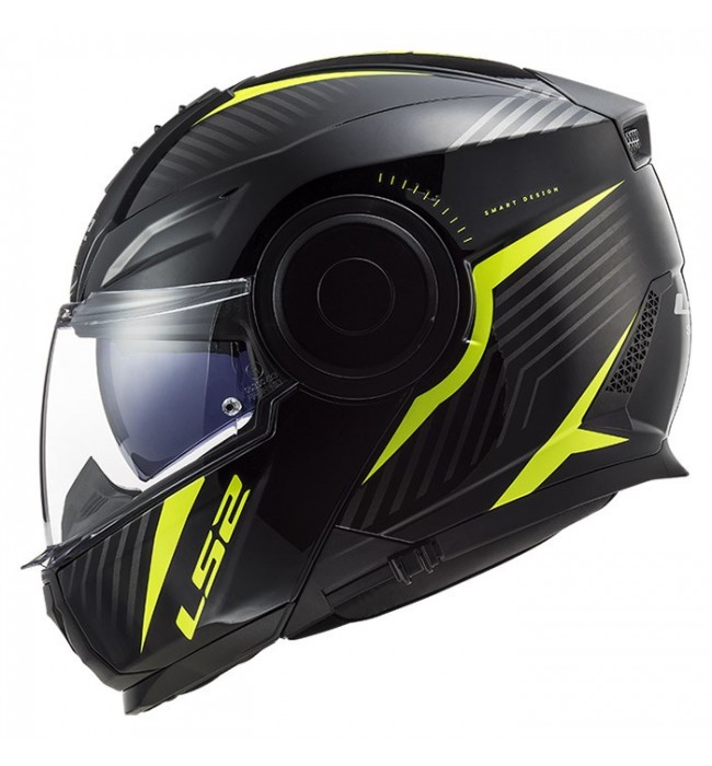 Шлем LS2 FF902 Scope Skid Black H-V Yellow