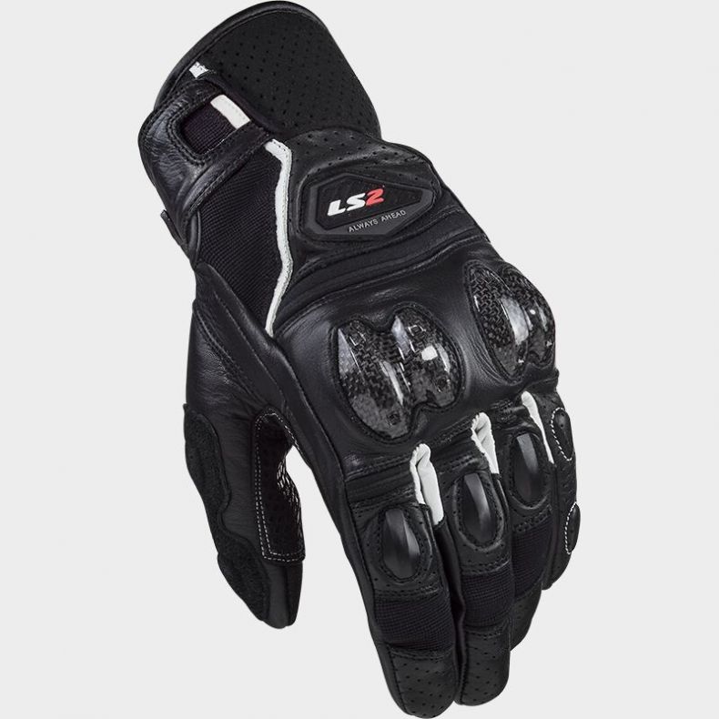 Перчатки ls2 spark 2 leather man black white