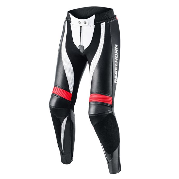 Штаны rebelhorn rebel lady black white flo red