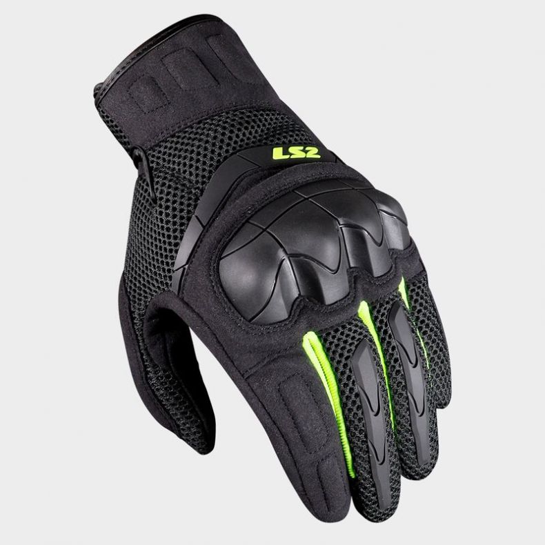 Перчатки ls2 kubra man anthracite h-v yellow