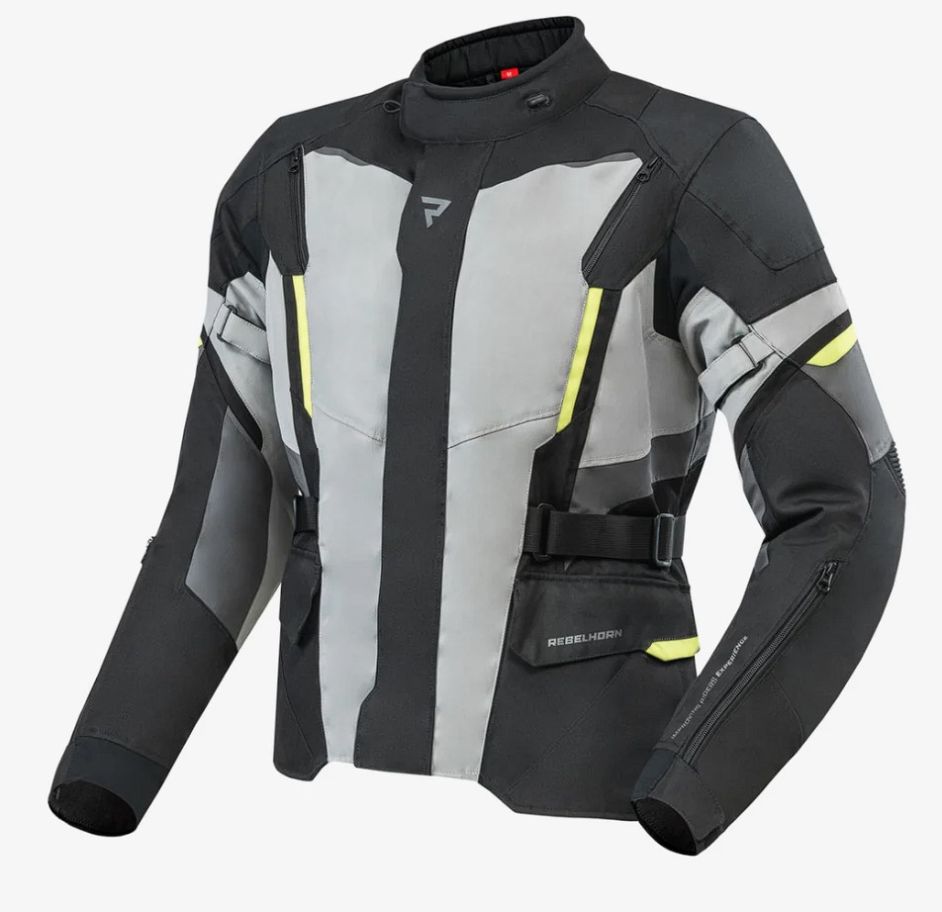 Куртка текстильная rebelhorn scout black/grey/fluo yellow