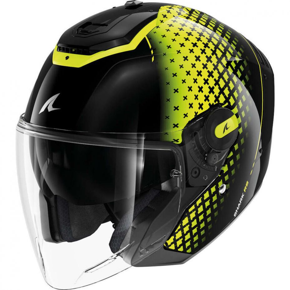 Шлем shark rs jet stride black yellow silver
