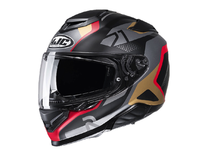 Мотоциклетный шлем hjc rpha71 hapel black/red/bronze