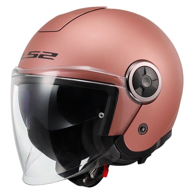 Мотоциклетный шлем ls2 of620 classy solid matt gold pink-06