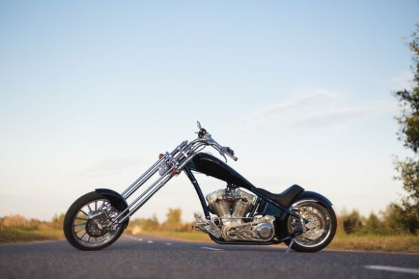 Эксклюзив Редкая модель Bourget’s Bike Works Dragon Rigid Choppe, 2006 г.