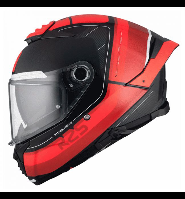 Интегральный шлем MT Helmets Thunder 4 SV R25 B35 чёрно-красный размер XL