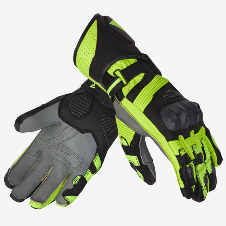 Перчатки rebelhorn fighter black/fluo yellow