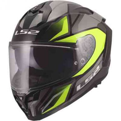 Шлем ls2 ff817 challenger ii viper grey h-v yellow