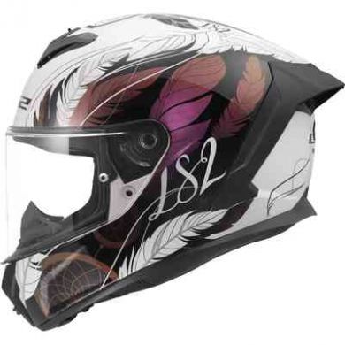 Шлем ls2 ff820 rapid iii boho white black pink