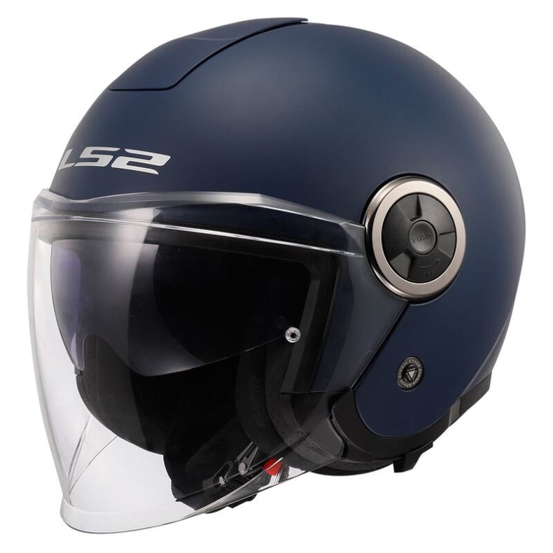 Мотоциклетный шлем ls2 of620 classy solid matt navy blue-06