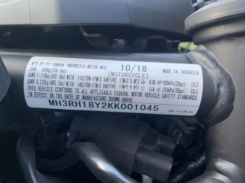 Yamaha YZF R3 ABS, 2019 г.
