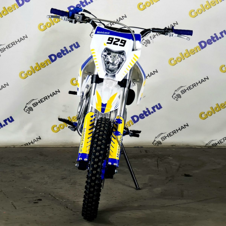 Пит-байк Motoland TCX 125 E 14/12 + фара, 2026 г.