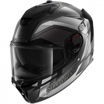 Шлем shark spartan gt pro rhythm carbon matt carbon silver chrom