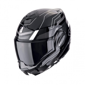 Шлем scorpion exo-tech evo conquer noir-blanc (55)