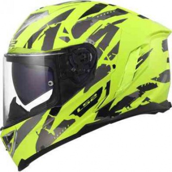 Шлем ls2 ff818 storm iii kaos h-v yellow