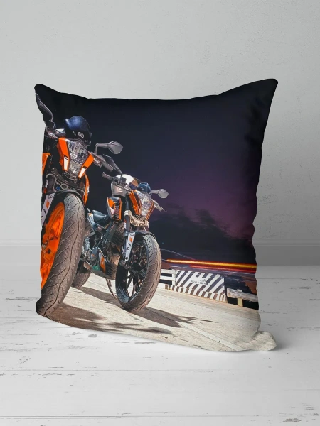 Подушка декоративная, 45x45см / Мотоциклы / ktm / байки