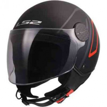 Шлем ls2 of558 sphere lux ii minim black red-06