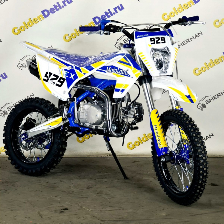 Пит-байк Motoland TCX 125 E 14/12 + фара, 2026 г.