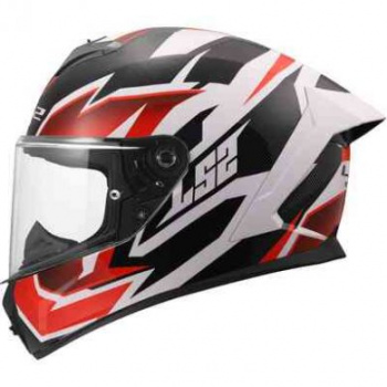 Шлем ls2 ff820 rapid iii xtrem white black red