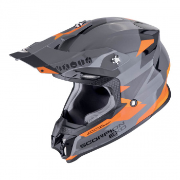 Шлем scorpion vx-16 evo air rod gris-orange (351)